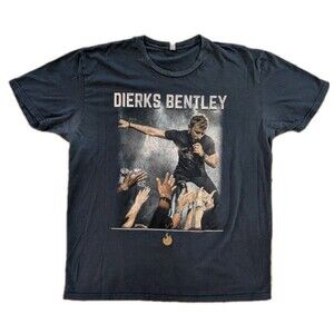 Dierks Bentley Tour T-Shirt XL Next Level Apparel Band Tee Concert Graphic Black